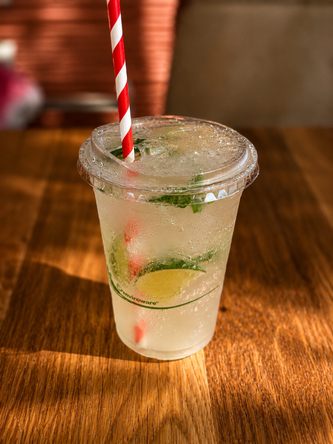 Refreshing mocktails with garnish